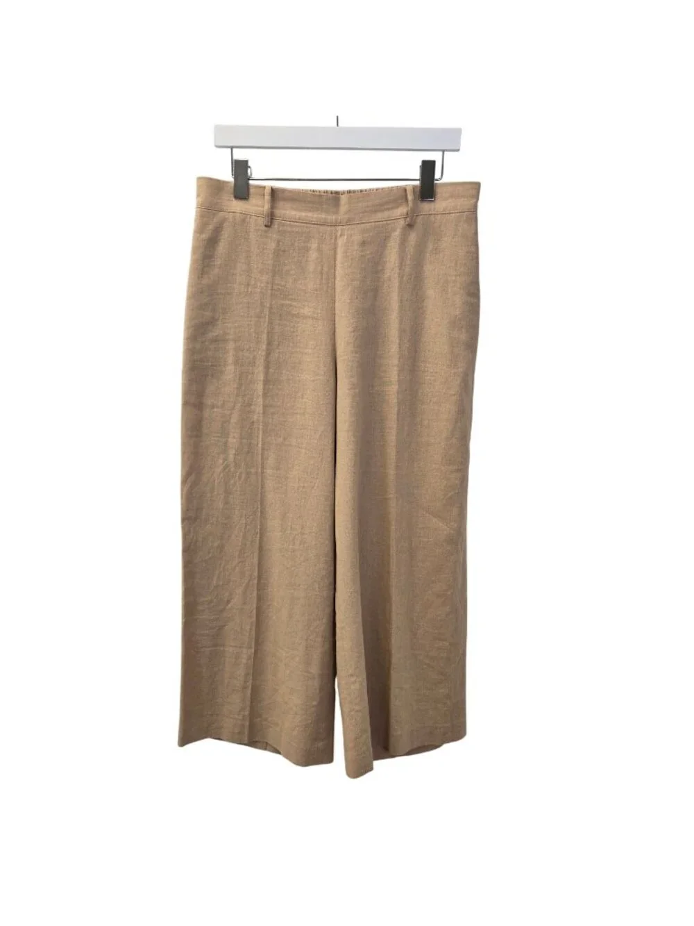 Bar III Linen & Viscose Blend Wide Leg Crop Pants Size 12